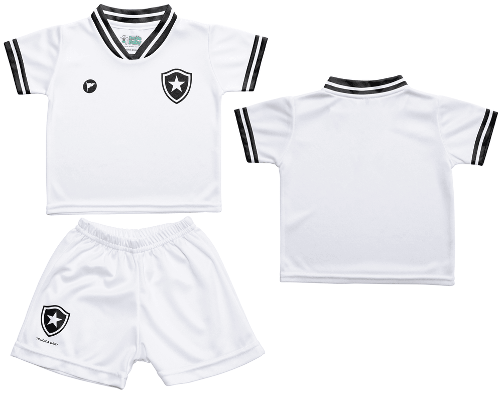 Conjunto Bebê Estilo I Branco Torcida Baby Botafogo